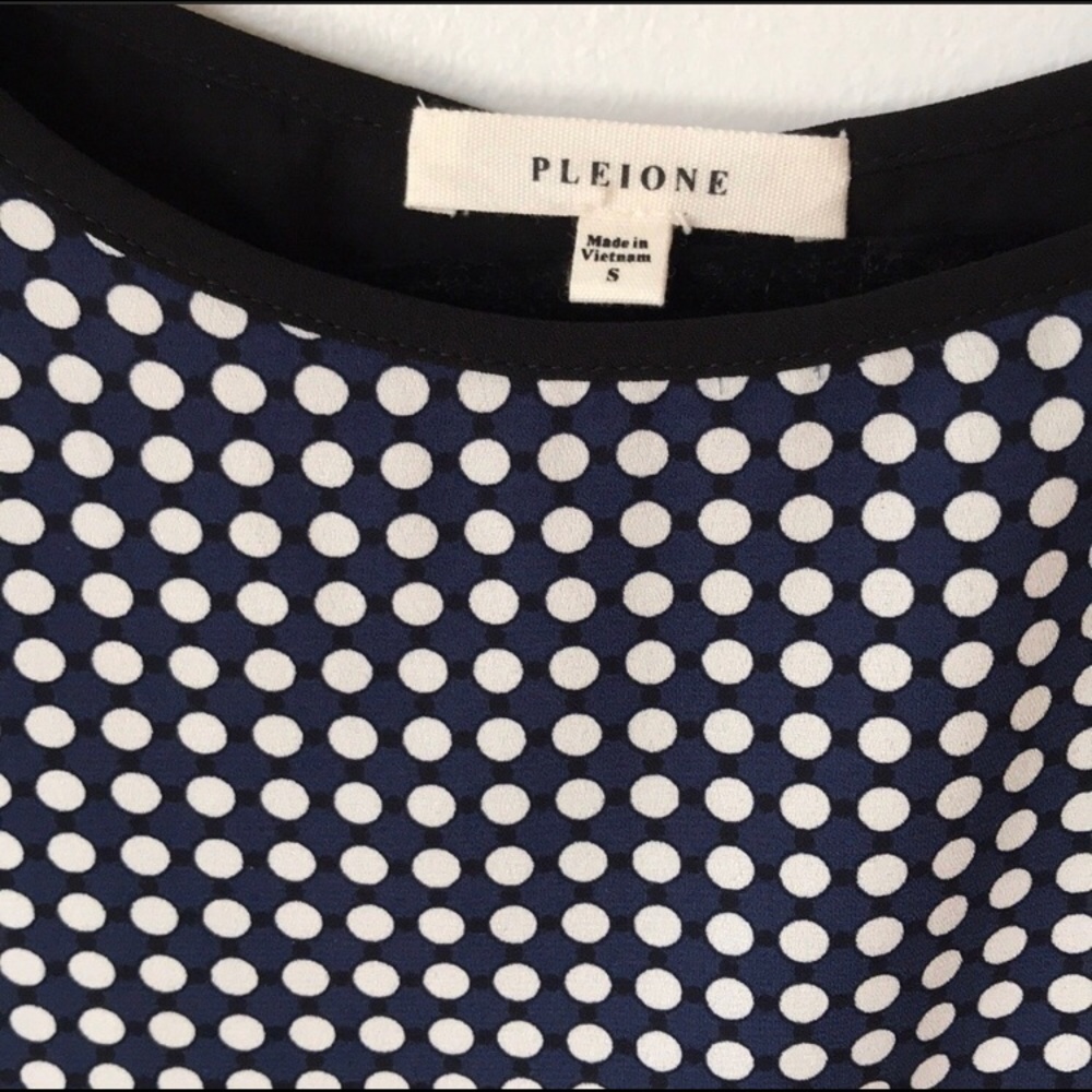 Navy Split Back Blouse - image 4